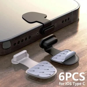 2/4/6pcs Charging Port Anti-Dust Dust Plug for iPhone 14 Samsung Xiaomi Huawei U
