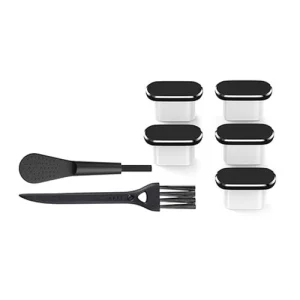 5Pcs Type-C Charging Port Dust Plug with Brushes for Phone 16 15 Series S25